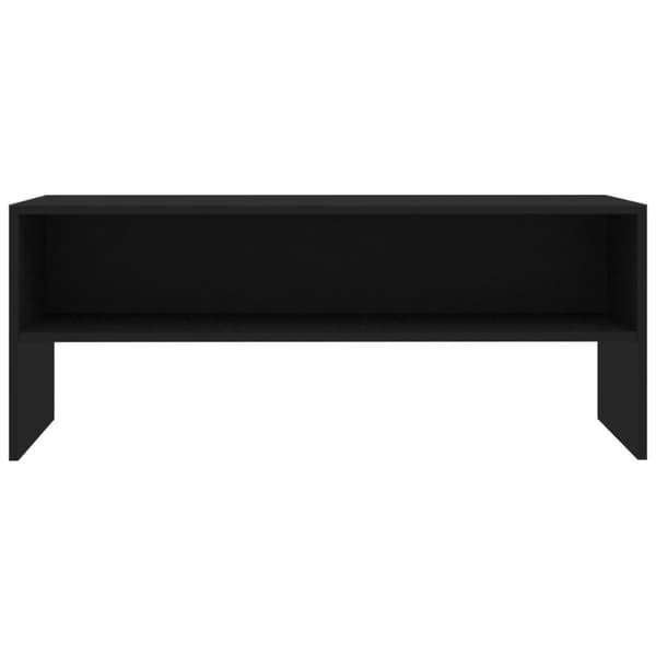 TV-bänk svart 100x40x40 cm konstruerat trä