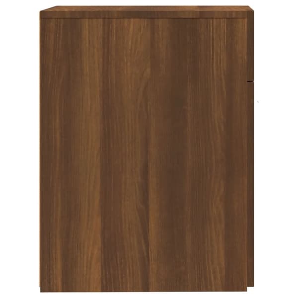 udtræksskab 20x45,5x60 cm konstrueret træ brun egetræsfarve