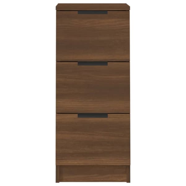 skænk 30x30x70 cm konstrueret træ brun egetræsfarve