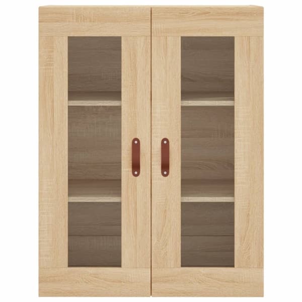 væghængt skab 69,5x34x90 cm konstrueret træ sonoma-eg