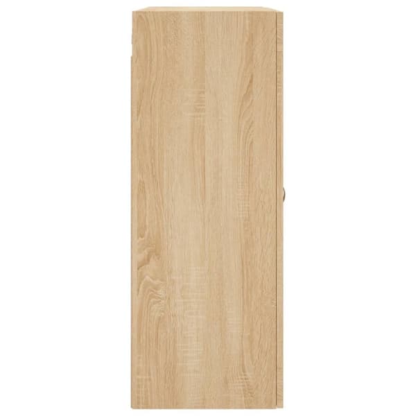 væghængt skab 69,5x34x90 cm konstrueret træ sonoma-eg