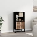 Miniatyrbillede 1 af 8: højskab 60x35x125 cm konstrueret træ sort