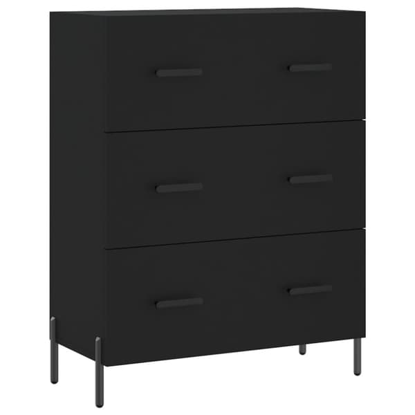 Kaappi musta 69,5x34x180 cm tekninen puu