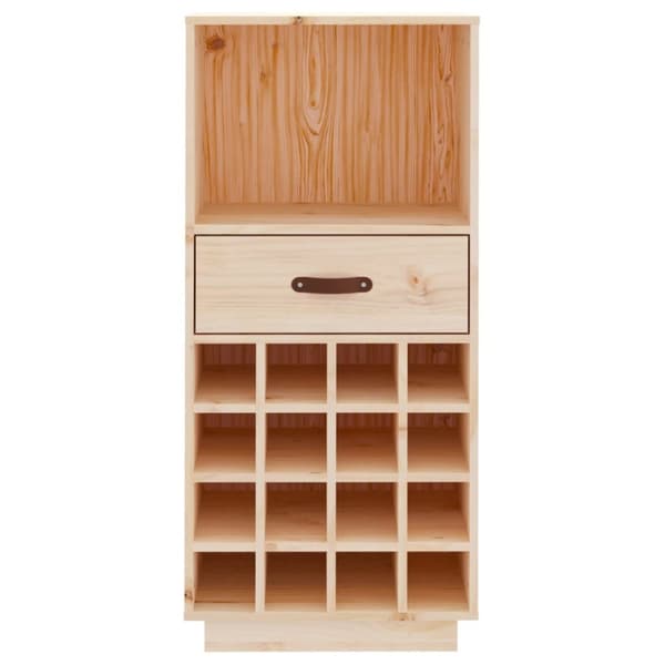 vinreol 45x34x100 cm massivt fyrretræ