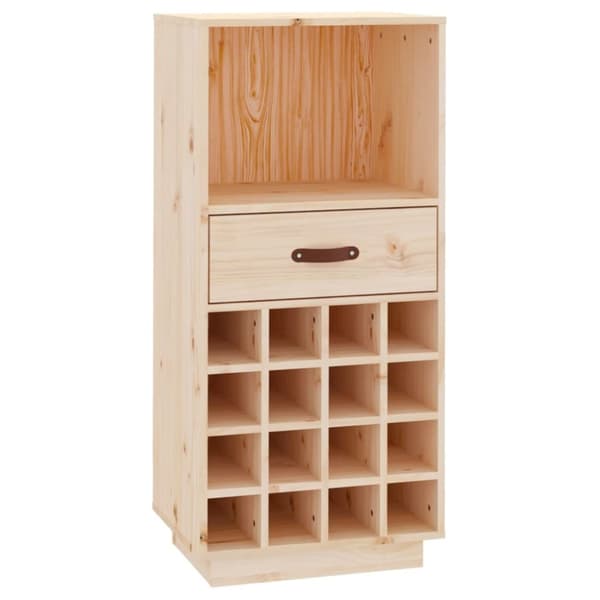 vinreol 45x34x100 cm massivt fyrretræ