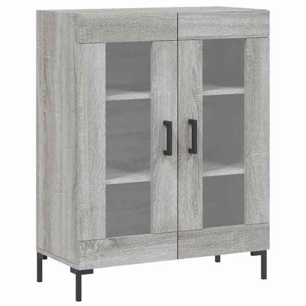 Kaappi harmaa Sonoma 69,5x34x180 cm tekninen puu