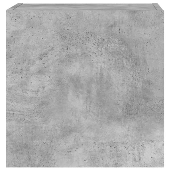 Väggmonterad tv-skåp 2 st betonggrå 40,5x30x40 cm