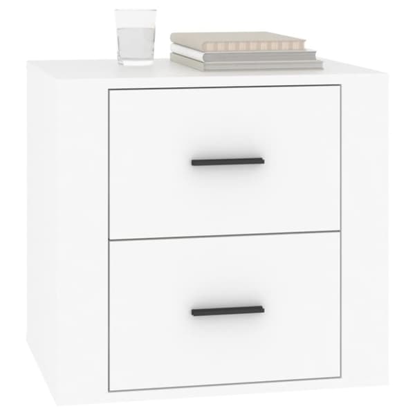 sengebord 50x39x47 cm hvid