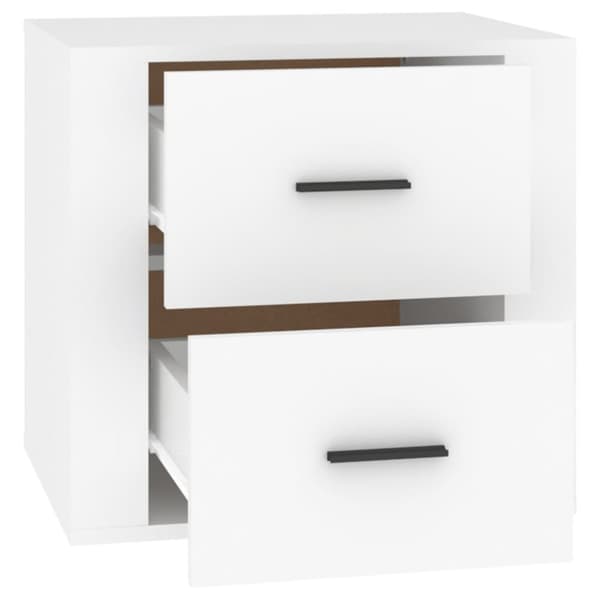 sengebord 50x39x47 cm hvid