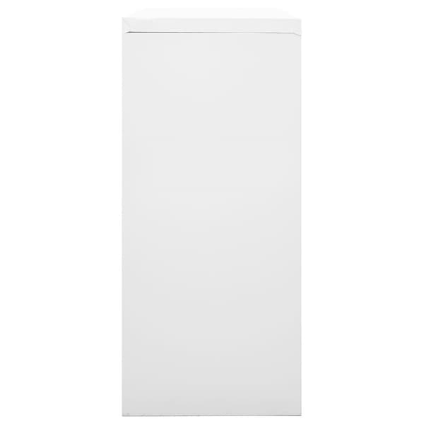 skab med skydelåger 90x40x90 cm stål grå