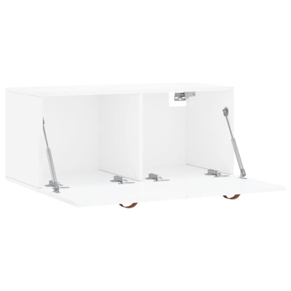 vægskab 80x36,5x35 cm konstrueret træ hvid højglans