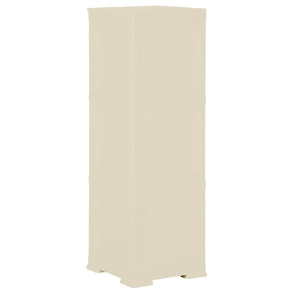 Plastskåp 40x43x125 cm träimitation kaninvit