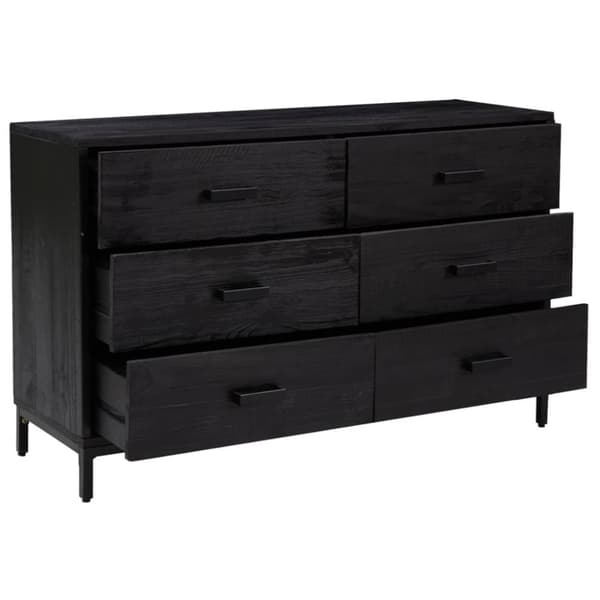 Senkki musta 110x35x70 cm täysi mänty