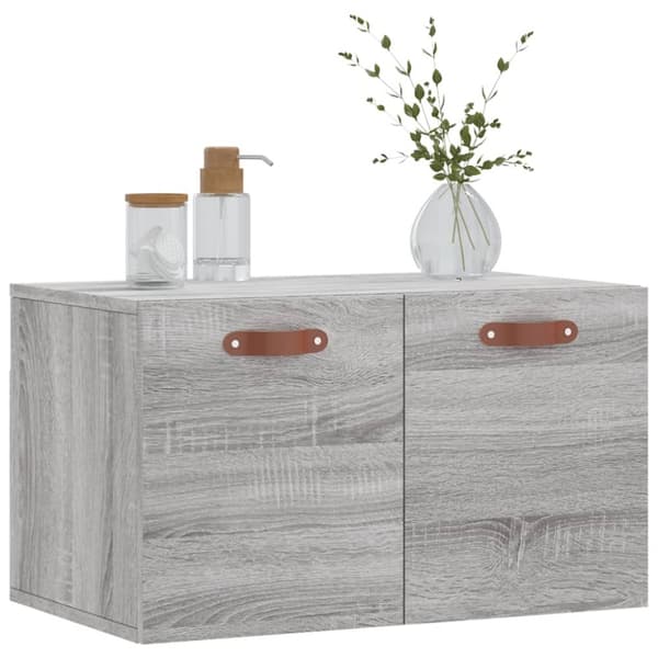 vægskab 60x36,5x35 cm konstrueret træ grå sonoma-eg