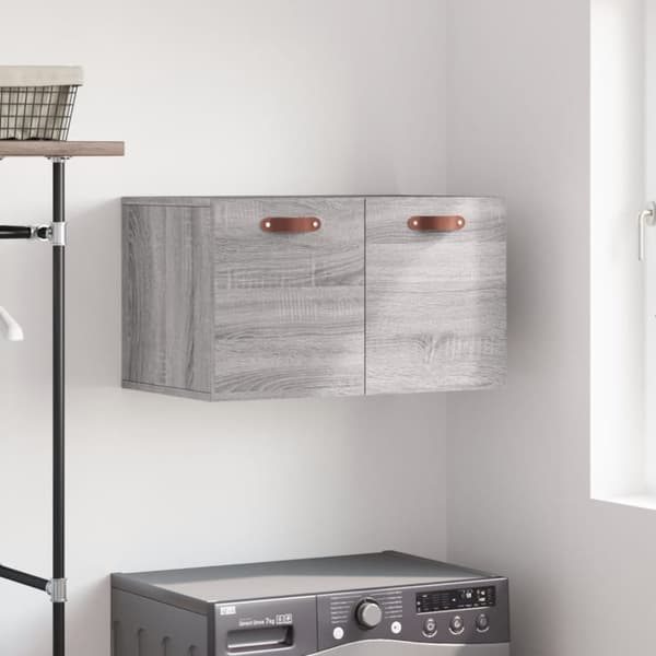 vægskab 60x36,5x35 cm konstrueret træ grå sonoma-eg