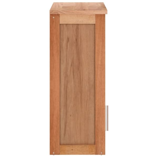væghængt badeværelsesskab 42x23x60 cm massivt valnøddetræ