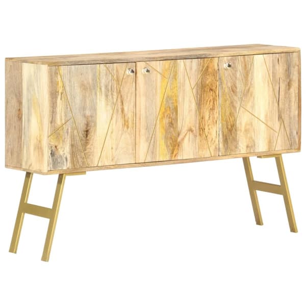 skænk 118x30x75 cm massivt mangotræ