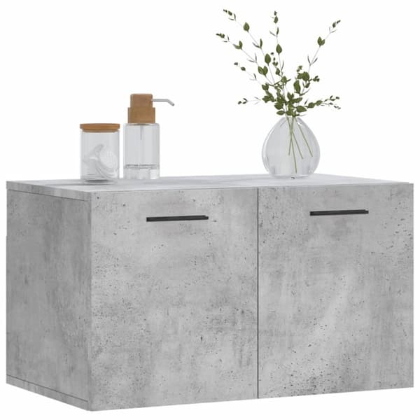 Seinäkaappi betoninharmaa 60x36,5x35 cm tekninen puu