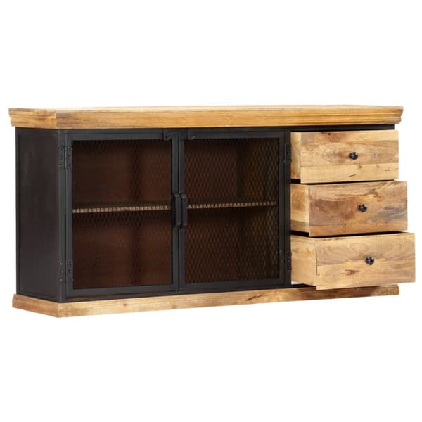 skænk 150 x 40 x 75 cm massivt mangotræ