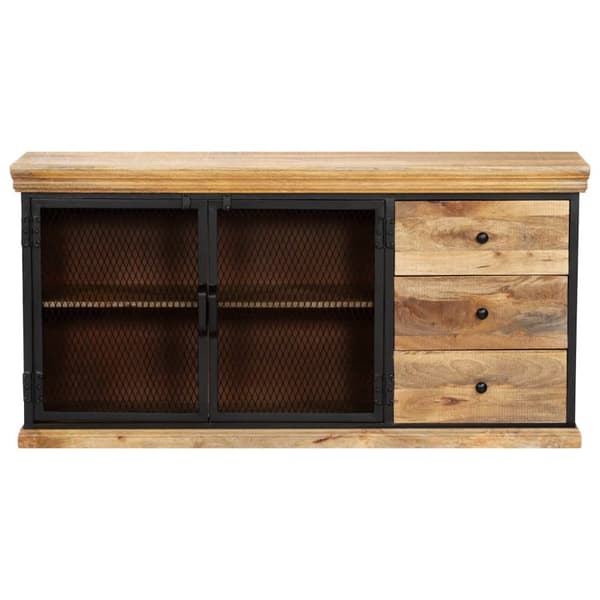 skænk 150 x 40 x 75 cm massivt mangotræ