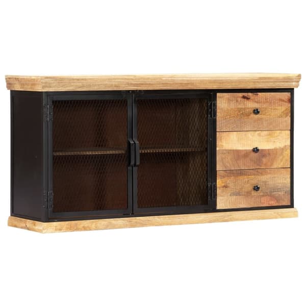 skænk 150 x 40 x 75 cm massivt mangotræ