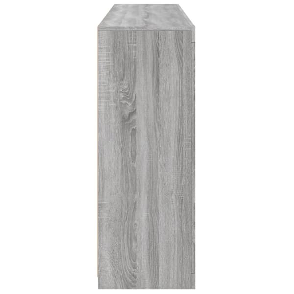 Senkit LED-valoilla 3 kpl harmaa Sonoma tekninen puu