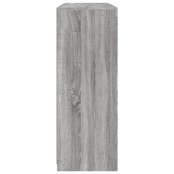 Senkit LED-valoilla 3 kpl harmaa Sonoma tekninen puu