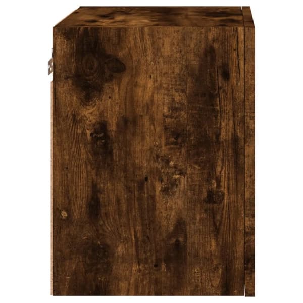 tv-borde til væg 2 stk. 40,5x30x40 cm konstrueret træ røget eg