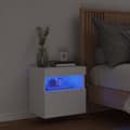 Miniatyrbild 4 av 10: Väggmonterad tv-bänk LED vit 40x30x40 cm