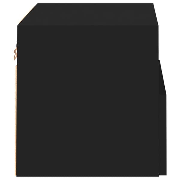 væghængt tv-bord 40x30x30 cm konstrueret træ sort