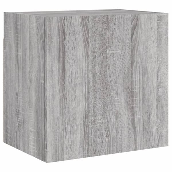 tv-bord til væg 2 stk. 40,5x30x40 cm konstrueret træ grå sonoma