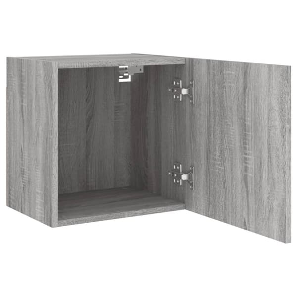 tv-bord til væg 2 stk. 40,5x30x40 cm konstrueret træ grå sonoma