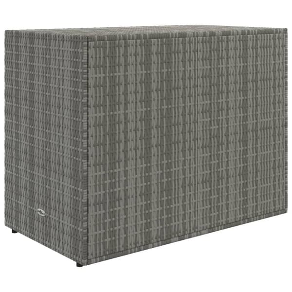 Puutarhan säilytyskaappi harmaa 100x55,5x80 cm polyrottinki