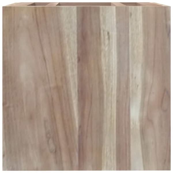 væghængt badeværelsesskab 41x38x40 cm massivt teaktræ