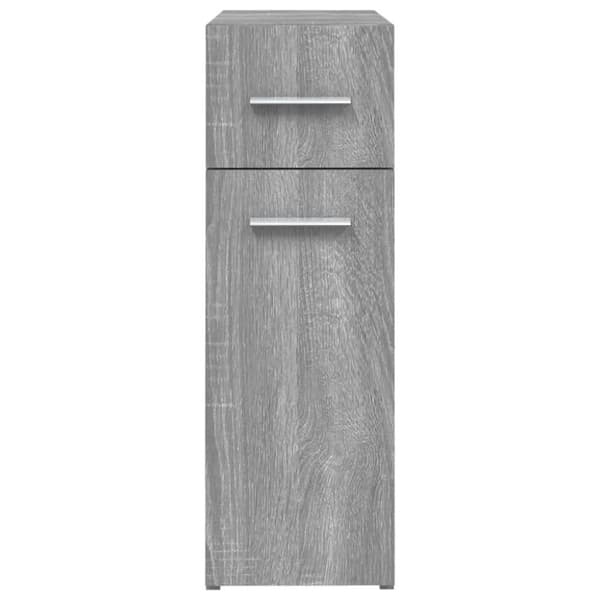 udtræksskab 20x45,5x60 cm konstrueret træ grå sonoma-eg