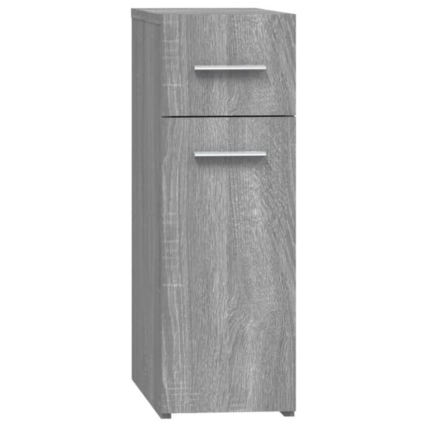 udtræksskab 20x45,5x60 cm konstrueret træ grå sonoma-eg