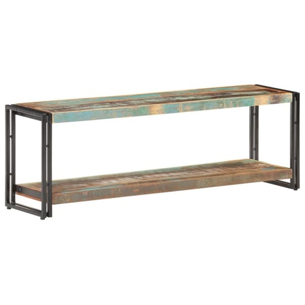 TV-bänk 120x30x40 cm massivt återvunnet trä