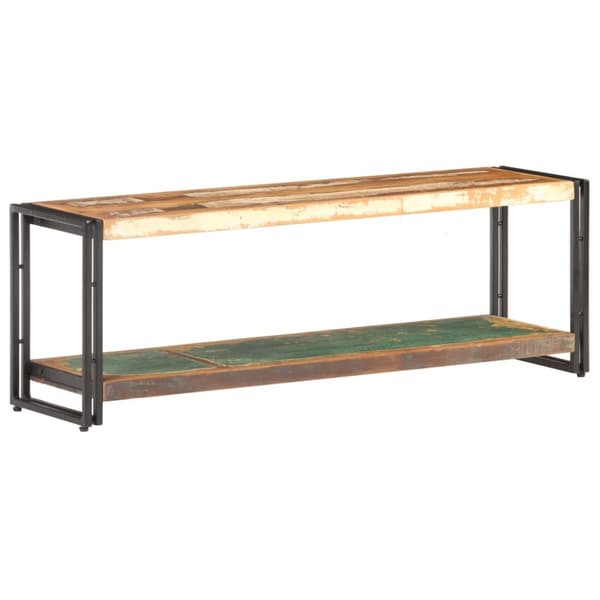 TV-bänk 120x30x40 cm massivt återvunnet trä