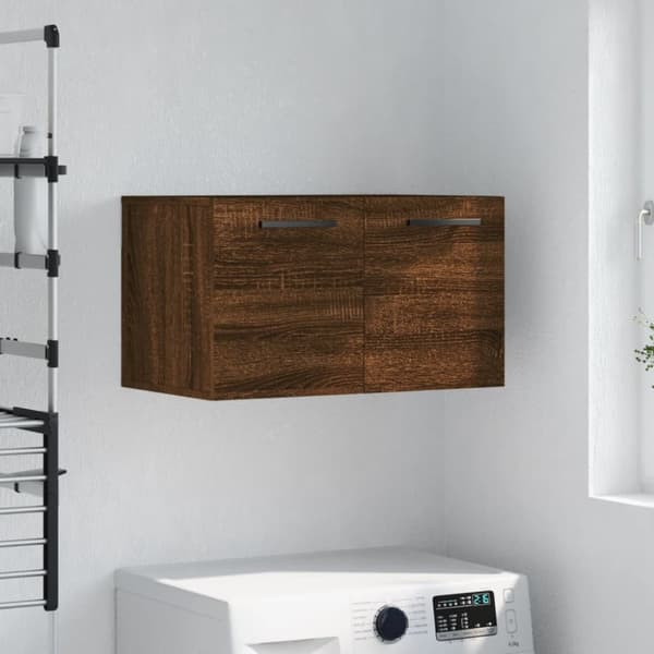 vægskab 60x36,5x35 cm konstrueret træ brun egetræsfarve