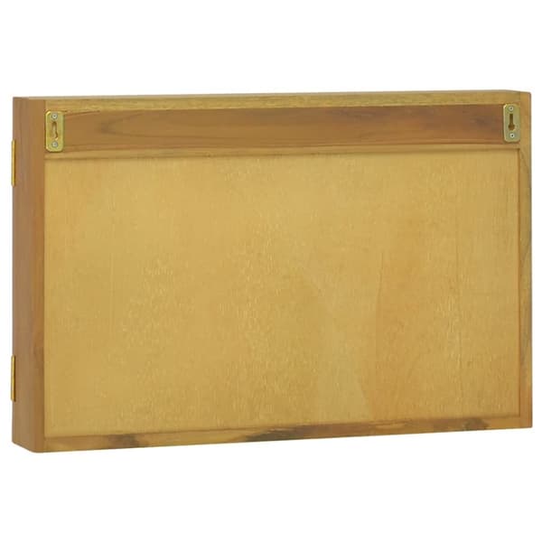 Spegelskåp 60x10x40 cm massiv teak