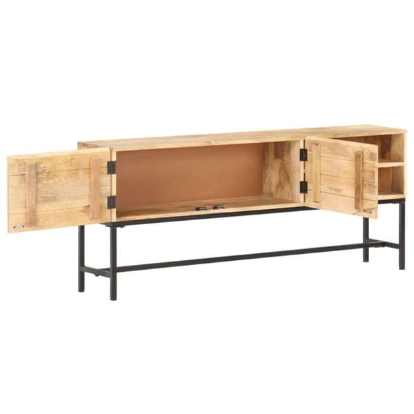 skænk 145x30x60 cm massivt mangotræ
