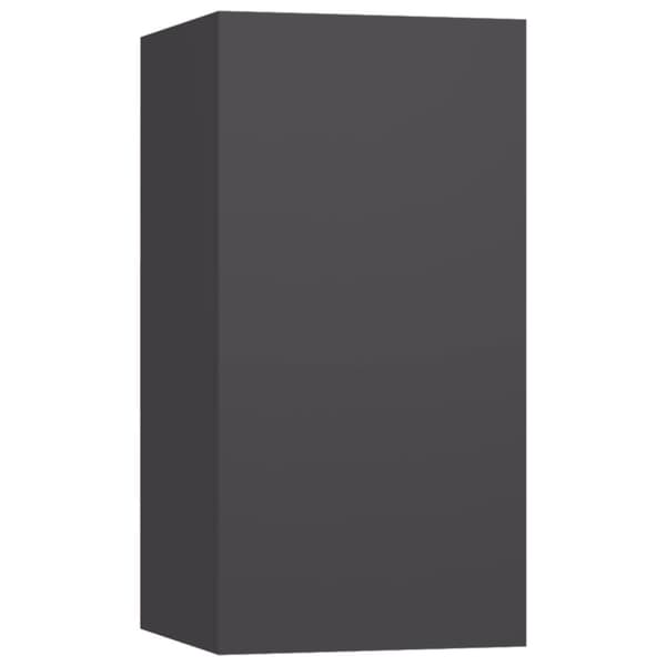TV-skåp 2 st grå 30,5x30x60 cm konstruerat trä