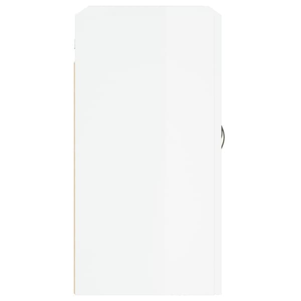 vægskab 60x31x60 cm konstrueret træ hvid højglans
