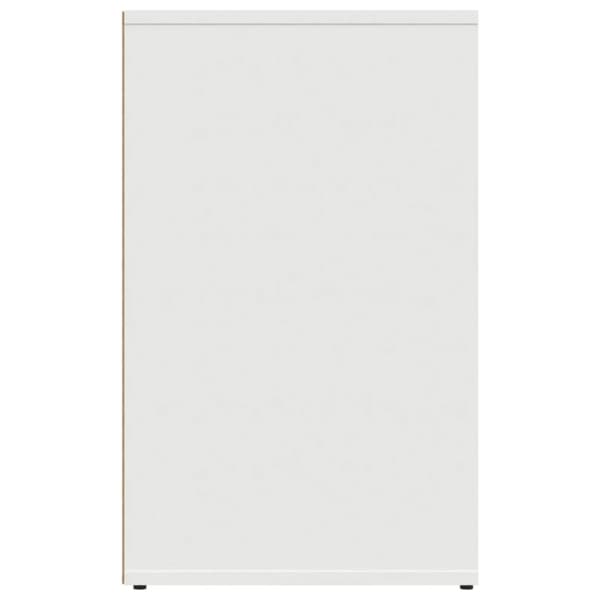 Klädskåp vit 80x40x65 cm konstruerat trä