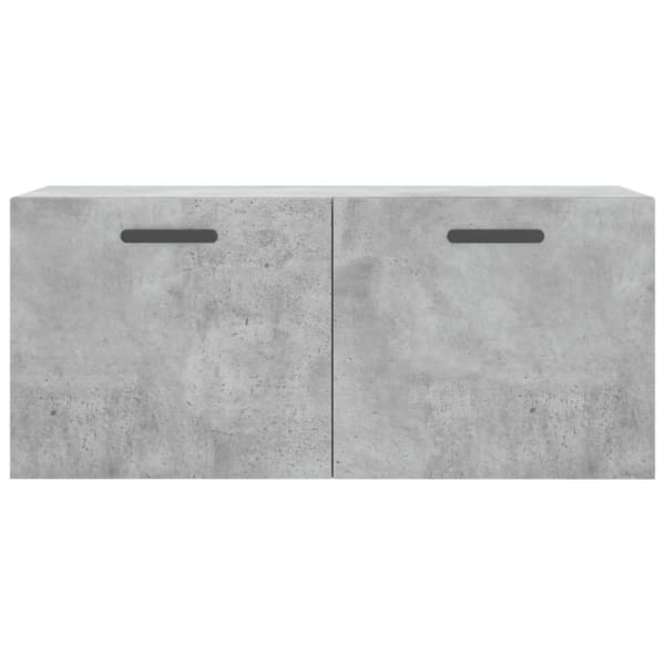 Seinäkaappi betoninharmaa 80x36,5x35 cm tekninen puu