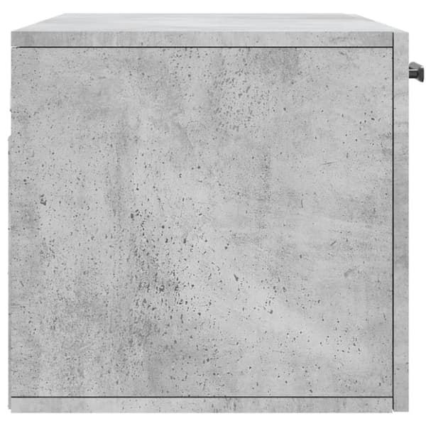 Seinäkaappi betoninharmaa 80x36,5x35 cm tekninen puu