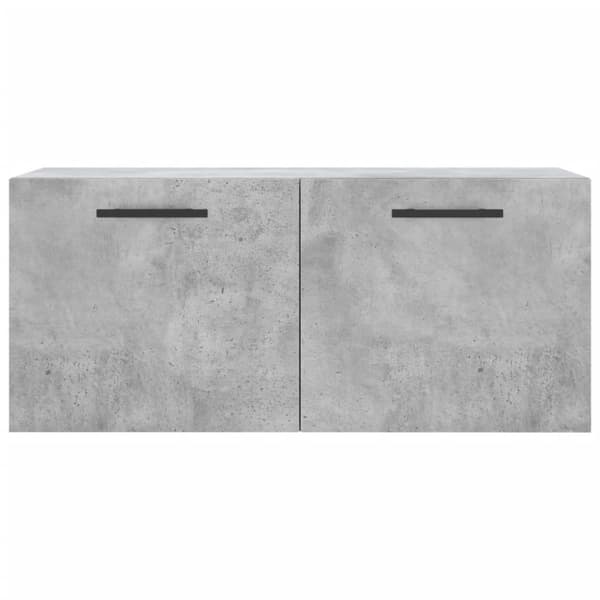 Seinäkaappi betoninharmaa 80x36,5x35 cm tekninen puu