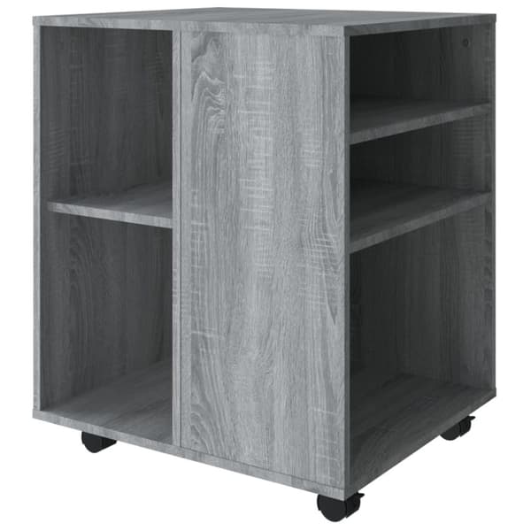 rullebord 60x53x72 cm konstrueret træ grå sonoma-eg
