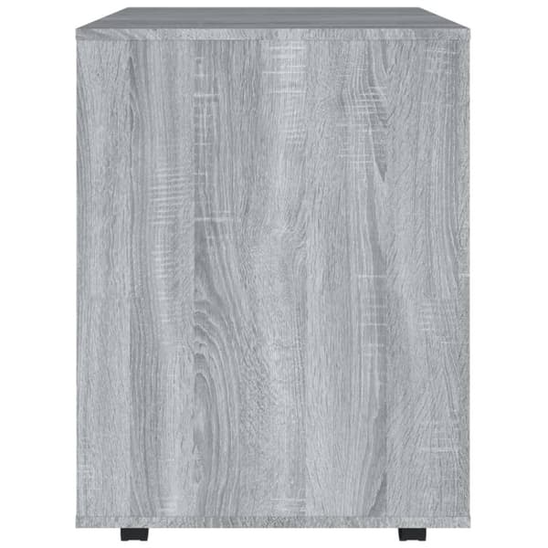 rullebord 60x53x72 cm konstrueret træ grå sonoma-eg