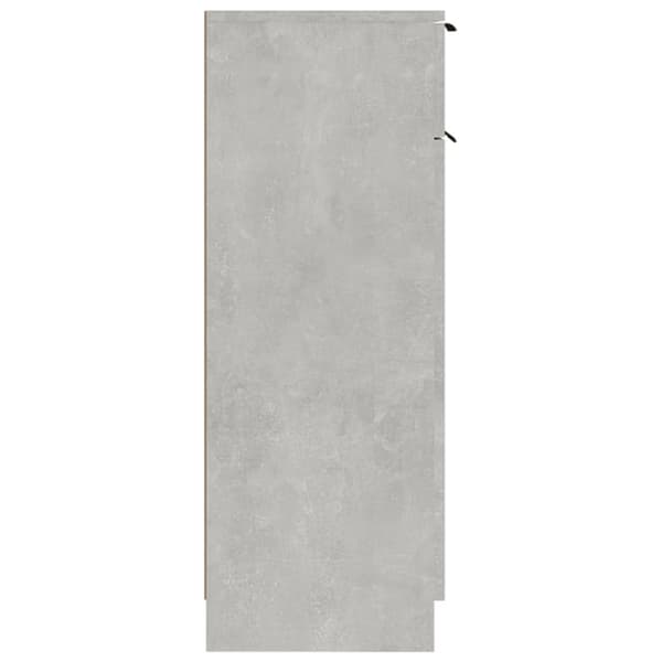 badeværelsesskab 32x34x90 cm konstrueret træ betongrå